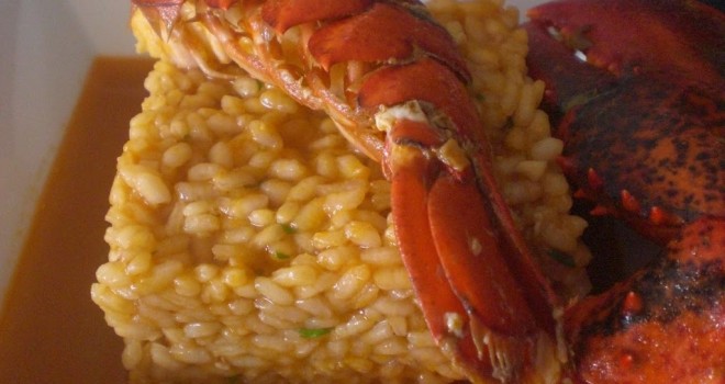 Arroz caldoso con bogavante