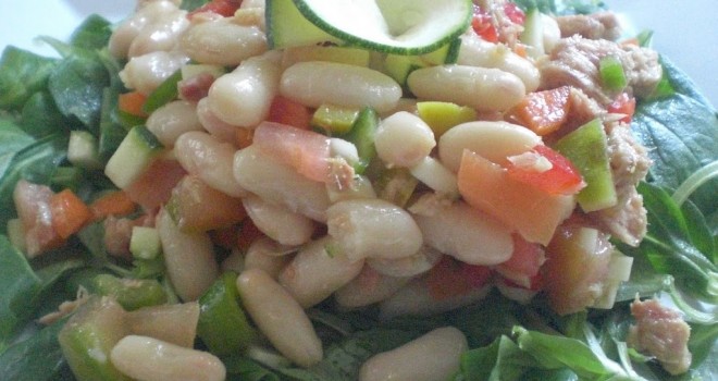 Empredat. Ensalada de alubia blanca