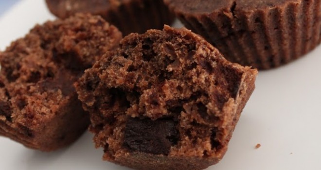 Muffins de chocolate con pepitas