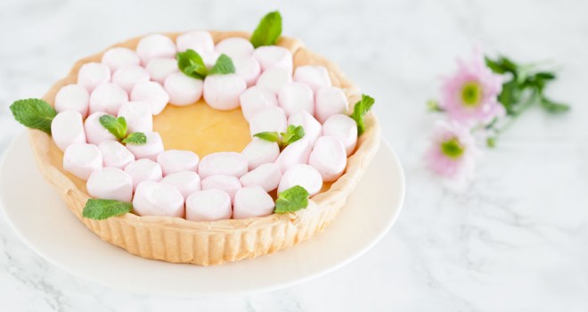 Tarta primavera {lemon curd y nubes}