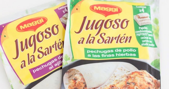 Jugoso a la sartén de Maggi en Dos Palillos