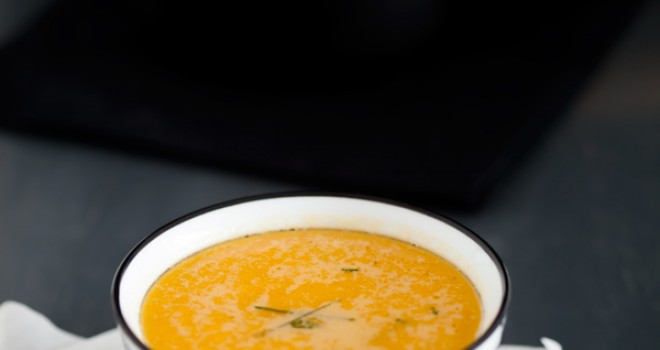 Sopa de calabaza y boniatos