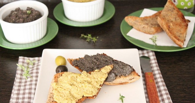 Tapenade verde y negra