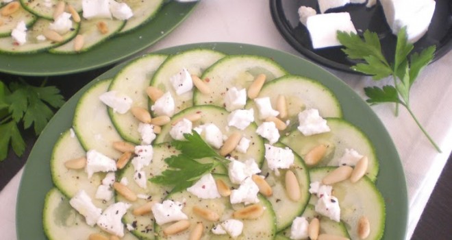 Carpaccio de calabacín desde Andorra