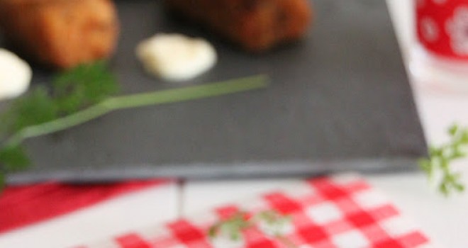 Croquetas de gambas y setas con una vista mágica